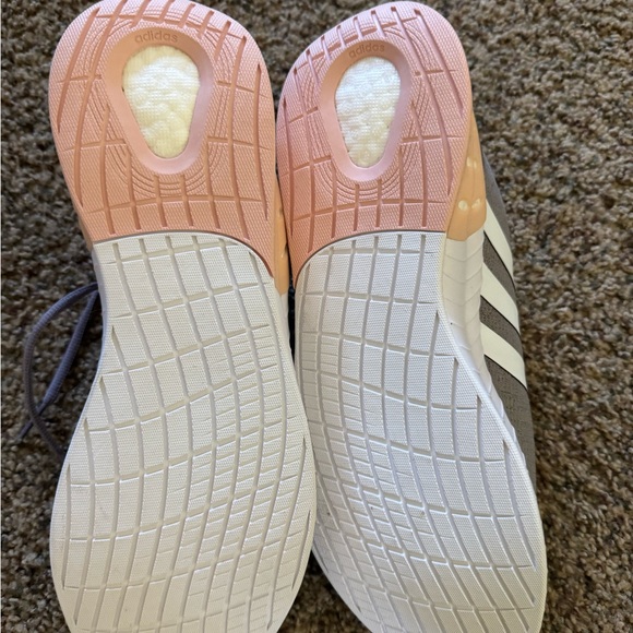Adidas Kaptir Gray/ White/ Pink Athletic Shoes women Size 10 New With Tags - Picture 3 of 6